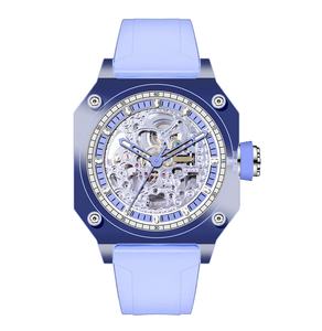 Reloj de Pulsera Automático para Hombre, Movimiento Mecánico 5ATM, Marca de Lujo OEM, Caja Cuadrada, Diseño Esqueleto, Fabricado en China - Product Image 5