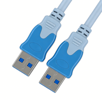Cable USB 2.0 de Alta Velocidad Qiulink, Macho a Macho, Cable de Transferencia de Datos USB a a para Carcasa de Disco Duro, Enfriador de Portátil, Radiador