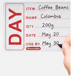 ฉลากกระดาษสี่เหลี่ยมแบบมีกาวในตัว เป็นมิตรกับสิ่งแวดล้อม พิมพ์ลาย Red Day ด้วยระบบดิจิตอล ขนาดแกน 3 นิ้ว บรรจุภัณฑ์ของใช้จำเป็นประจำวัน - Product Image 2