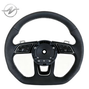 Volante de cuero completo para <span class=keywords><strong>Audi</strong></span> A3 A4 A5 <span class=keywords><strong>S3</strong></span> S4 S5 RS3 RS4 RS5 B8.5 <span class=keywords><strong>8P</strong></span> 8V B9 C7 A6 Fit <span class=keywords><strong>8P</strong></span> 8V B9 C7 A6 - Product Image 1