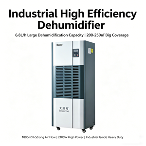 Deshumidificador Industrial Comercial de Alta Capacidad 6.8L/h 1800m³/h 200-250 ㎡   Deshumidificador para Almacenes de Grandes Espacios - Product Image 3