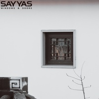 Ventanas Abatibles de Estilo Chino Antiguo SAYYAS, Decorativas, con Reducción de Ruido, Anti-Robo, Vidrio Personalizado