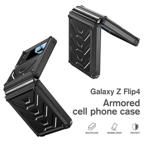 Robuste armure dur défenseur couverture coques de téléphone pour <span class=keywords><strong>Samsung</strong></span> <span class=keywords><strong>Galaxy</strong></span> <span class=keywords><strong>Z</strong></span> <span class=keywords><strong>Flip</strong></span> 4 & 3 5G Moto Razr <span class=keywords><strong>2022</strong></span> corps complet double couche étui robuste - Product Image 3