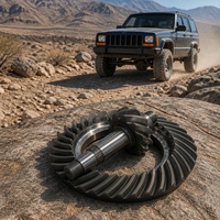 HF pour Jeep Cherokee XJ - Blocage de différentiel pneumatique - Blocage pneumatique du différentiel - Essieu avant et arrière - Rapport de transmission 4.88 - Pièces tout-terrain 4x4
