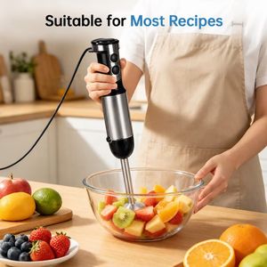 Mixeur Plongeant Électrique Multifonction 5-en-1 à Vitesse Variable avec Moteur en Cuivre Pur – Outil de Cuisine Polyvalent pour Aliments pour Bébés, Jus et Viandes - Product Image 4