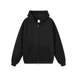 Sweat à capuche zippé pour hommes en coton lourd de qualité supérieure surdimensionné personnalisé DTG impression fermeture éclair coton mélange de polyester vente en gros Streetwear - Product Image 4