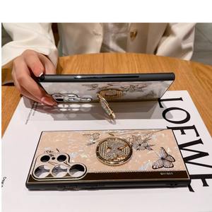 Funda de teléfono con soporte de mariposa de diamante para Samsung S20 S21 S22 S23 S24 Note20 Plus Ultra A23 A24 <span class=keywords><strong>A32</strong></span> A34 A35 A42 A52 A53 A54 <span class=keywords><strong>A72</strong></span> - Product Image 4