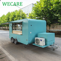 WECARE Remorque de restauration personnalisée pour hamburgers, café, tacos, burritos, barbecue, pizza, snacks, fast-food, entièrement équipée pour les événements