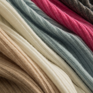 Pull en laine 100 % personnalisé OEM ODM pour femme, col roulé, coupe ajustée, sans couture, tricot côtelé, pour l'automne et l'hiver - Product Image 4