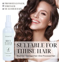 Brume capillaire réparatrice et fortifiante à la biotine et à l'eau de riz BLIW Private Label pour cheveux secs et abîmés, favorisant la croissance et l'épaississement des cheveux