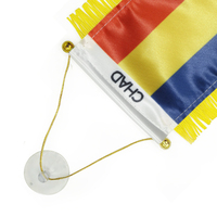 Drapeau de fanion à suspendre avec Logo personnalisé pour rétroviseur de voiture et décoration de la maison