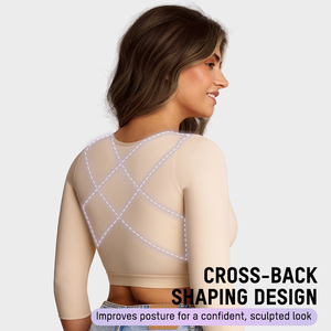 Débardeur gainant à <span class=keywords><strong>fermeture</strong></span> avant pour femme, soutien dorsal en X, amincissant les bras, gilet de compression <span class=keywords><strong>post</strong></span>-chirurgie, haut sculptant le corps - Product Image 2