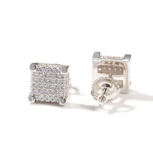 925 серебряные серьги с бриллиантами - Product Image 1