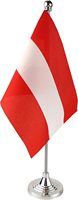 Ensemble de drapeaux de bureau sportifs en polyester numérique de haute qualité, 6 x 4 pouces, base noire, pointe en forme de lance, drapeau miniature haute visibilité, marche/course