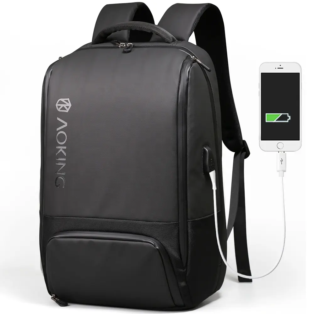 New arrival usb charging function urban smart business laptop backpack bag mochila laptop waterproof zippers and charger