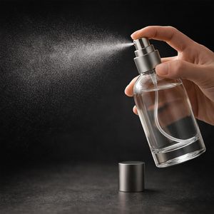 Flacon de parfum cylindrique en verre, 30ml, 50ml, 100ml, flacon pulvérisateur de parfum, flacon de parfum au design personnalisé, vente chaude - Product Image 2