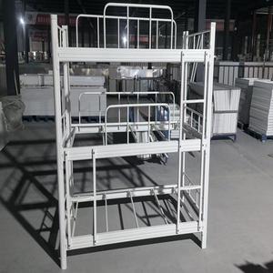 Wholesale Bedroom Furniture Modern <b>Kids</b> <b>Bed</b> Steel Hostel <b>Triple</b> <b>Bunk</b> <b>Bed</b> - Product Image 4