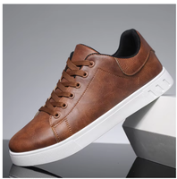 Chaussures basses légères pour hommes, semelle épaisse antidérapante, confortables, imperméables, résistantes à la saleté, décontractées, dessus en PU, motif imprimé