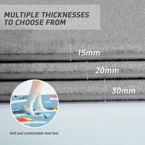 <span class=keywords><strong>Tapis</strong></span> moderne épais de 3cm imprimé gris et <span class=keywords><strong>beige</strong></span> <span class=keywords><strong>Tapis</strong></span> moderne en mousse à mémoire de forme pour le salon - Product Image 4