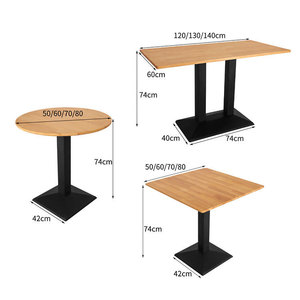 Tùy Chỉnh Sang Trọng Thương Mại Nhà Hàng Đồ Nội Thất Sofa Gian Hàng Chỗ Ngồi Và Bàn Đặt Gỗ Hiện Đại Bàn Và Ghế Cho Nhà Hàng - Product Image 4