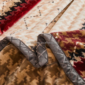 Colcha <span class=keywords><strong>de</strong></span> poliéster 100% antiestática <span class=keywords><strong>de</strong></span> gama alta, manta Raschel con patrón <span class=keywords><strong>de</strong></span> lujo moderno para cama, sofá, dormitorio - Product Image 4