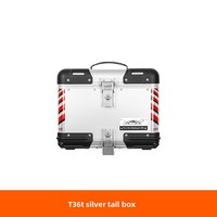 Boîte à bagages arrière en alliage d'aluminium LOBOO pour C400X/C400GT et porte-bagages arrière