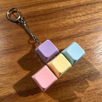 Porte-clés LED Clavier LED avec son ASMR, jouet anti-stress sensoriel pour l'anxiété et l'ennui, 1/4/9 touches
