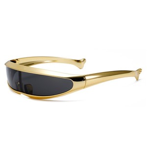 Lunettes Punk <span class=keywords><strong>X</strong></span>-<span class=keywords><strong>Men</strong></span> Transfrontalières Futuristes Tout-en-un Personnalisées Guerriers du Futur Colorées Électroplaquées Laser UV400 Unisexe - Product Image 4