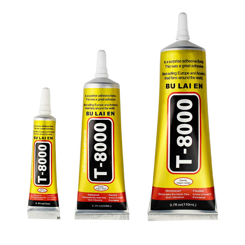 Yüksek viskoziteli 15ml 50ml 110ml tutkal B7000 T7000 E8000 T8000 için DIY akrilik onarım cep telefonu ekran t-8000 tutkal 110ml