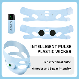 Groothandel draagbare V-vormige gezichtsmassager voor afslanking, versteviging en lifting van gezicht, wangen en kin, geschikt voor gebruik met maskers, voor persoonlijke verzorging en schoonheid. - Product Image 1