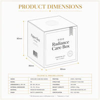 Caja de Papel Ecológica Personalizada para Cosméticos con Logotipo en Relieve y Laminado Mate en Varios Estilos para Empaque de Productos Cosméticos