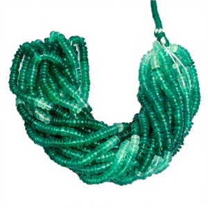 Cuentas de Ónix Verde Natural Sombreado Heishi de 4-5mm, Cuentas Sueltas para Fabricación de Joyas, GEMS PARADISE, Certificado por Terceros, Mayorista - Product Image 3