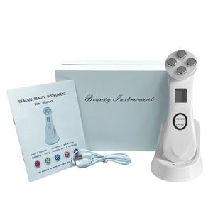 SHOmfrs fábrica de alta frecuencia <span class=keywords><strong>terapia</strong></span> de luz roja cara cuello microcorriente uso doméstico máquina de estiramiento de la piel OEM/ODM piel personalizada - Product Image 1