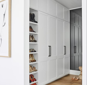 Camera da letto mobili vestiti di stoccaggio dipinto opaco bianco guardaroba in legno 4 porte a battente armadio armadio per vestiti - Product Image 1