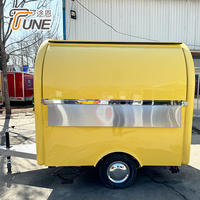 Remolque de Comida Redondo con Certificación DOT CE, Cafetería Móvil, Carrito de Catering Remolcable con VIN para EE. UU. y Europa