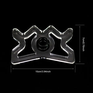 Accessorio per Biliardo in Materiale Acrilico Trasparente dal Design Bizzarro a Forma di Corona/Corno, Supporto per Stecca/Rastrelliera per Stecche - Product Image 2