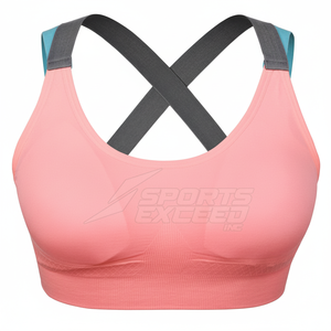 Sujetador Deportivo de Alta Calidad para Mujer, Transpirable, de Spandex/Nylon, con Gran Soporte, Logotipo Frontal Personalizado, en Venta - Product Image 1