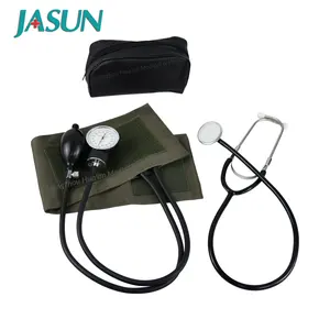 JASUN棉袖带心脏病学血压监测血压臂张力测量仪手动无液血压计带听诊器