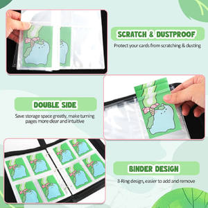 Album de collection de cartes premium avec 900 pochettes amovibles, reliure <span class=keywords><strong>à</strong></span> fermeture éclair, pour cartes de sport, cartes <span class=keywords><strong>à</strong></span> collectionner - Product Image 4