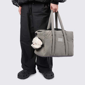 Bolso de transporte transpirable de malla para perros 2 en 1, bandolera portátil con asa frontal para cachorros, gatos y gatitos pequeños - Product Image 2