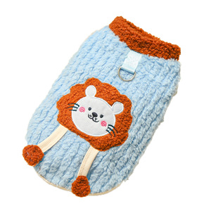 Chaleco para perros HAWoo, forrado de lana, estilo Pomerania, con bolsillo de león, ropa para perros pequeños - Product Image 5
