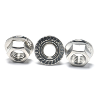 Écrou à bride dentelée anti-vibration en acier inoxydable 304 sur mesure M4-M30 pour machines et équipements industriels (vente en gros)