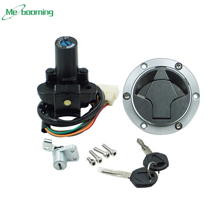 Высокопроизводительный Замок зажигания мотоцикла замок двигателя топлива газа сиденья в сборе для Kawasaki Nijia250 300 с 2 ключами