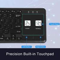 Keyboard Nirkabel Mini Keyboard Bluetooth Azerty Touchpad Keyboard untuk Lenovo G560