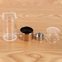 Bouteille d'eau en verre résistant à la chaleur Lady à double couche