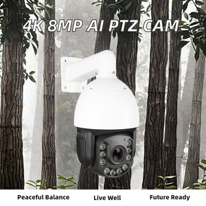 4K 8MP 25X Zoom AI <strong>PTZ</strong> Security Dome <strong>Camera</strong> Auto Tracking with Laser Night Vision Indoor &amp; Outdoor Use Two-Way Audio PoE - Product Image 2