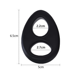 Anneau de pénis en silicone facile à nettoyer, 7 styles, anneau de formation pour pénis, anneau de retard d'éjaculation pour hommes, jouets sexuels BDSM pour hommes - Product Image 6