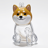 Boîte de rangement transparente pour poils d'animaux de compagnie, porte-clés pour chien, capsule souvenir, pendentif décoratif pour propriétaires d'animaux