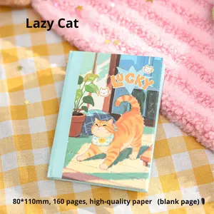 Cuaderno <span class=keywords><strong>de</strong></span> <span class=keywords><strong>Bolsillo</strong></span> A7 Mr. Paper Cat's Wonderful House, Bonito Diario para Estudiantes, para Tomar Notas y Mensajes, en Blanco - Product Image 6