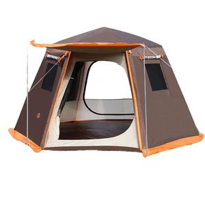 Nouvelle tente hexagonale automatique pour 4/5/6/7/8 personnes, style yourte pour le camping familial - Product Image 1